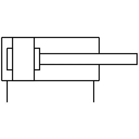 Круглый пневмоцилиндр Festo DSN-12-25-P