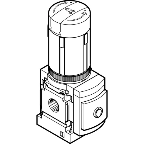 Регулятор давления Festo MS6-LRB-1/2-D6-A4-AS
