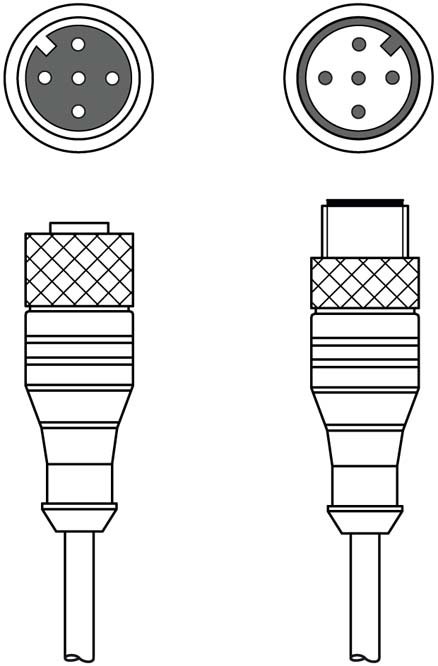 Соединительный кабель Leuze Electronic KDS DN-M12-5A-M12-5A-P3-020