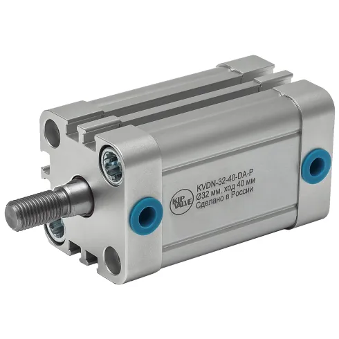 Стандартный пневмоцилиндр KIPVALVE KVDN-32-80-DA-P
