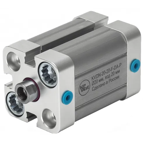 Стандартный пневмоцилиндр KIPVALVE KVDN-25-10-F-DA-P