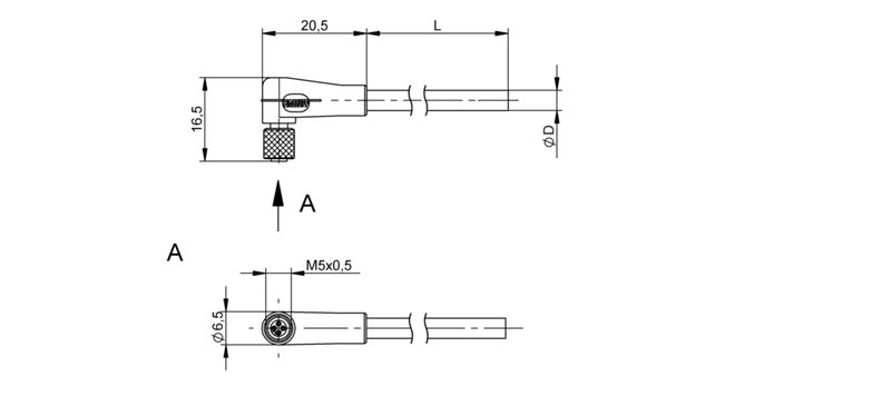 Разъем с кабелем Balluff BCC M224-0000-10-003-PX0414-050