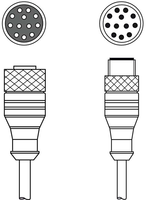 Соединительный кабель Leuze Electronic KDS S-M12-CA-M12-CA-P1-050