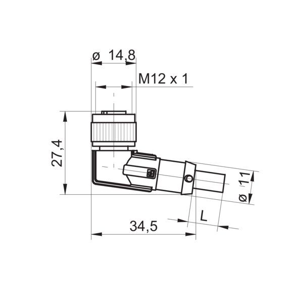 Разъем с кабелем Baumer ESW 33SH0500X