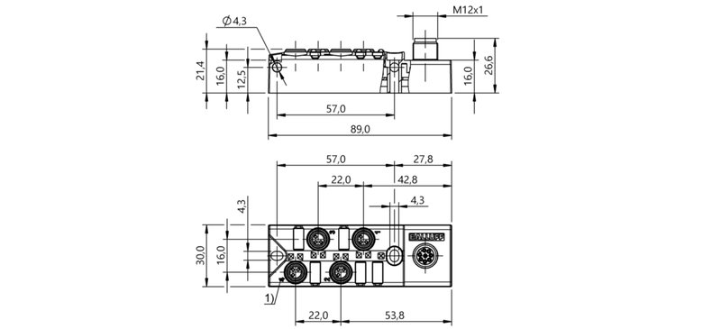 Распределительная коробка Balluff BPI 4M3030-5K-B0-SM48T