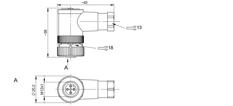 Разъем Balluff BCC M445-0000-1A-004-51X475-000