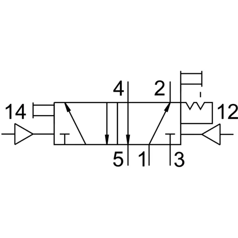 Распределитель с пневматическим управлением Festo JH-5-1/2