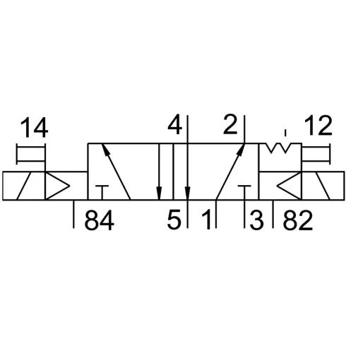 Распределитель с электромагнитным управлением Festo JMFH-5-1/2