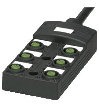 Распределительная коробка для датчиков Pepperl Fuchs V1-6A-E2-5M-PUR