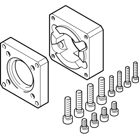 Фланец электродвигателя Festo EAMF-A-38D-60G/H