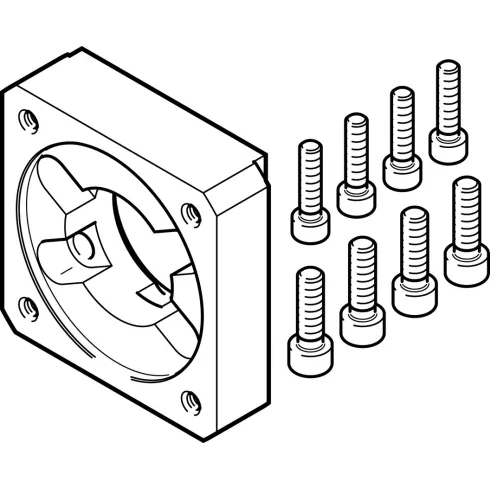 Фланец электродвигателя Festo EAMF-A-80A-140A