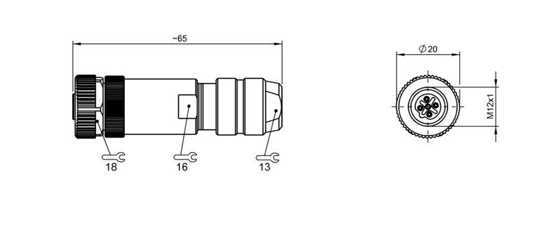 Разъем Balluff BCC M475-0000-1B-000-01X575-000