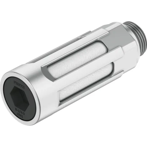 Глушитель алюминиевый резьбовой Festo U-1/4-B-NPT