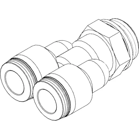 Тройник цанговый с резьбой Festo QSY-1/2-10