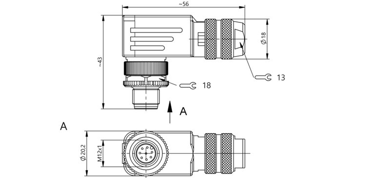 Разъем Balluff BCC M488-0000-2A-000-01X850-000
