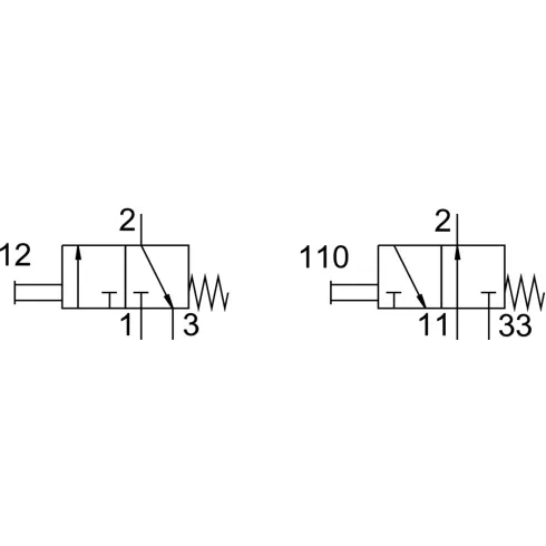Распределитель с кнопочным управлением Festo K/O-3-PK-3