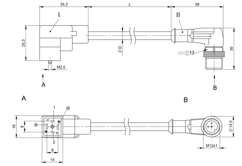 Соединительный кабель Balluff BCC VC04-M423-3E-664-PX0350-010
