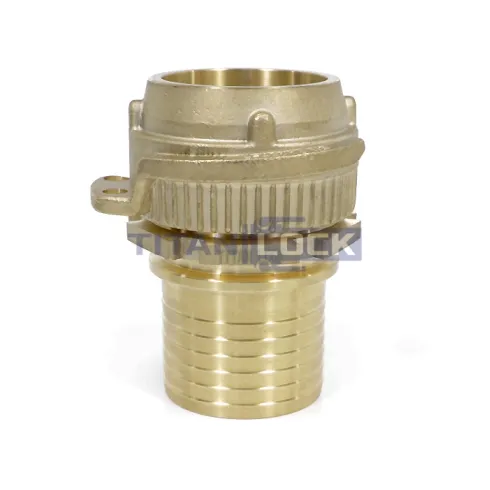 Соединение TankWagen, комплект (штуцер VK + штуцер под рукав), латунь, TLVKS80BR TITAN LOCK