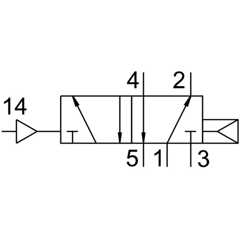 Распределитель с пневматическим управлением Festo VL-5/2-D-1-C