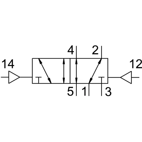 Распределитель с пневматическим управлением Festo J-5/2-D-3-C