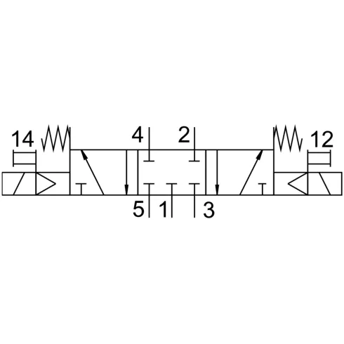 Распределитель с электромагнитным управлением Festo MFH-5/3G-D-3-C