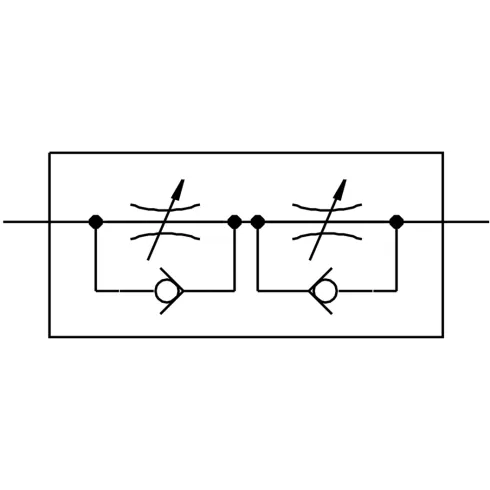 Дроссель с обратным клапаном Festo GR-1/8X2-B