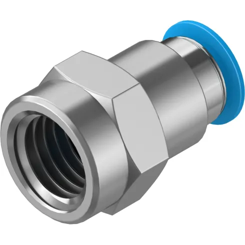 Штуцер цанговый с внутренней резьбой Festo QSF-3/8-10-B