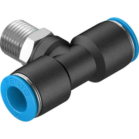 Тройник цанговый с резьбой переходной Festo QST-1/4-10