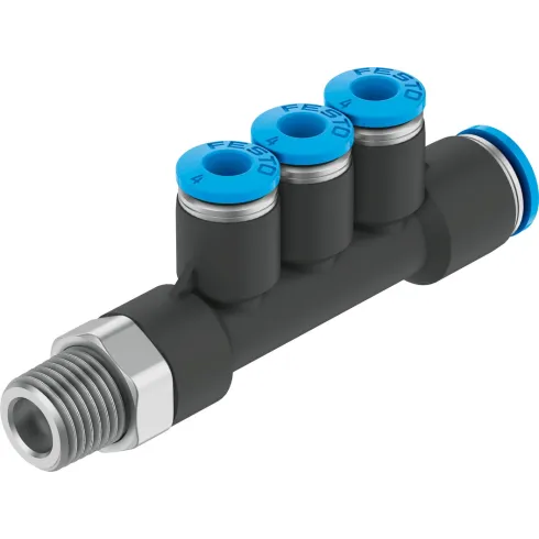 Коллектор цанговый с резьбой Festo QST3-1/8-6-4