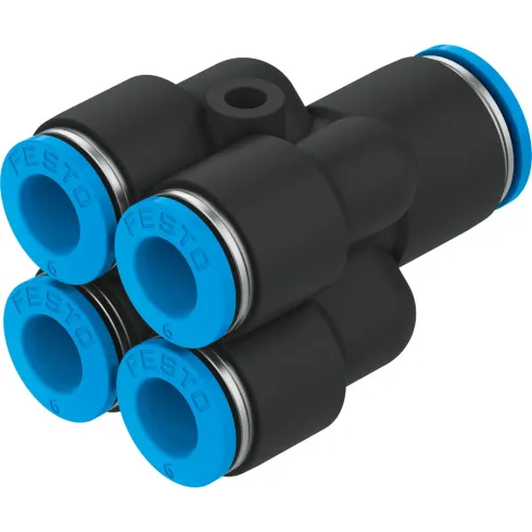 Коллектор цанговый с четырьмя выходами Festo QSQ-8-6