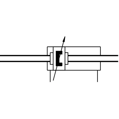Плоский пневмоцилиндр Festo DZH-25-PPV-A-S20