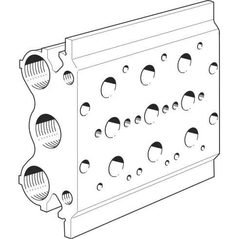 Плита для блочного монтажа Festo PRS-1/4-3-B