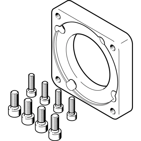Фланец электродвигателя Festo EAMF-A-77A-100A