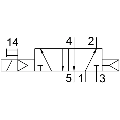 Распределитель с электромагнитным управлением Festo MN1H-5/2-D-2-C