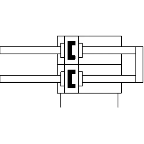 Двухпоршневой пневмоцилиндр Festo DPZ-32-10-P-A-S2