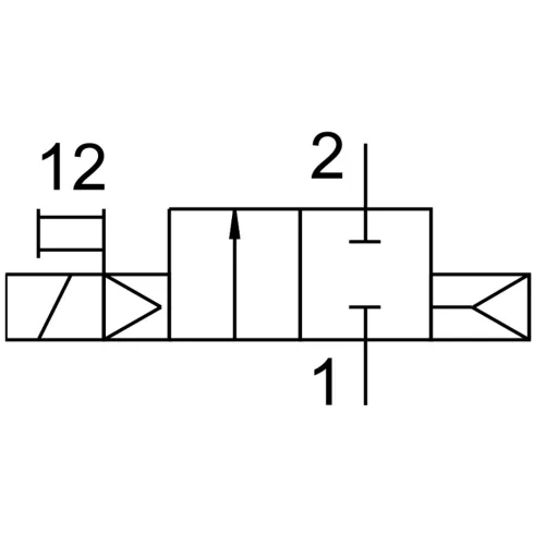 Распределитель с электромагнитным управлением Festo MN1H-2-1/4-MS-NPT