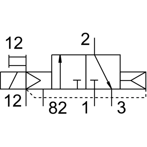 Распределитель с электромагнитным управлением Festo CPE18-M1H-3GLS-1/4