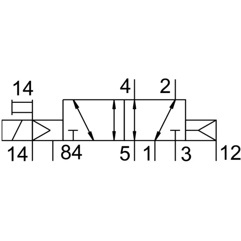 Распределитель с электромагнитным управлением Festo CPE18-M1H-5LS-1/4