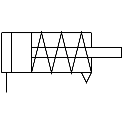 Плоский пневмоцилиндр Festo EZH-5/20-25-B