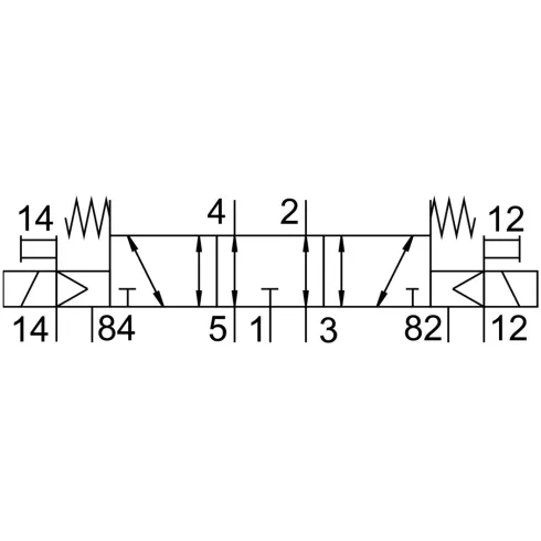 Распределитель с электромагнитным управлением Festo CPE18-M1H-5/3ES-1/4