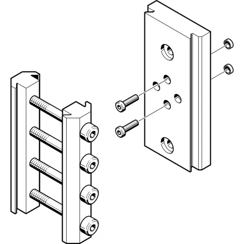 Адаптерная плита для стандартного радиального захвата Festo HMSV-27