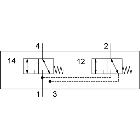 Распределитель для монтажа на лицевой панели Festo SV/O-3-PK-3X2