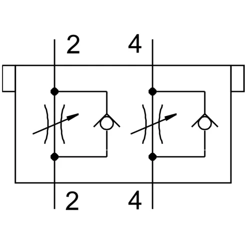 Дроссель с обратным клапаном Festo CPV10-BS-2XGRAZ-M7