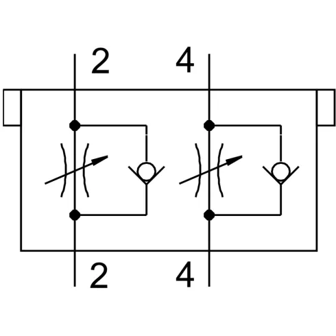 Дроссель с обратным клапаном Festo CPV14-BS-2XGRZZ-1/8