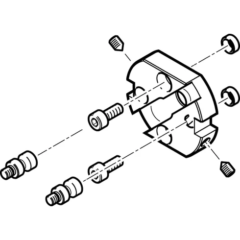 Адаптерная плита для стандартного углового захвата Festo HAPG-SD2-2