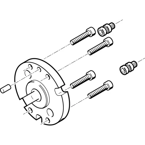 Адаптерная плита для стандартного трехточечного захвата Festo HAPG-SD2-11