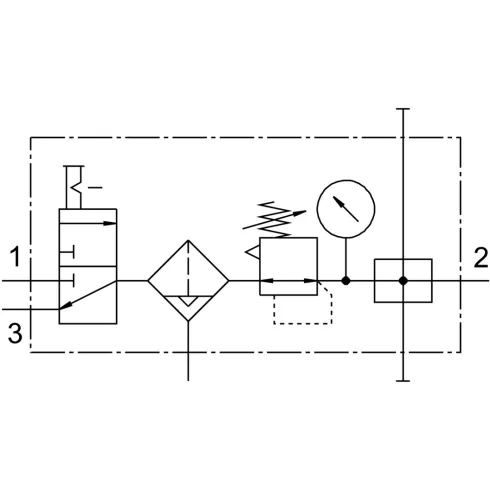 Блок подготовки воздуха Festo LFR-1/4-D-MINI-KB-A