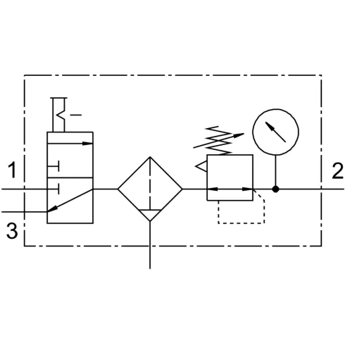 Блок подготовки воздуха Festo LFR-1/2-D-MIDI-KC