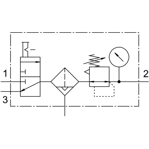 Блок подготовки воздуха Festo LFR-1/2-D-MIDI-KC-A