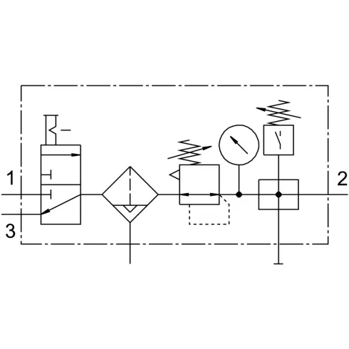 Блок подготовки воздуха Festo LFR-3/8-D-MIDI-KF-A